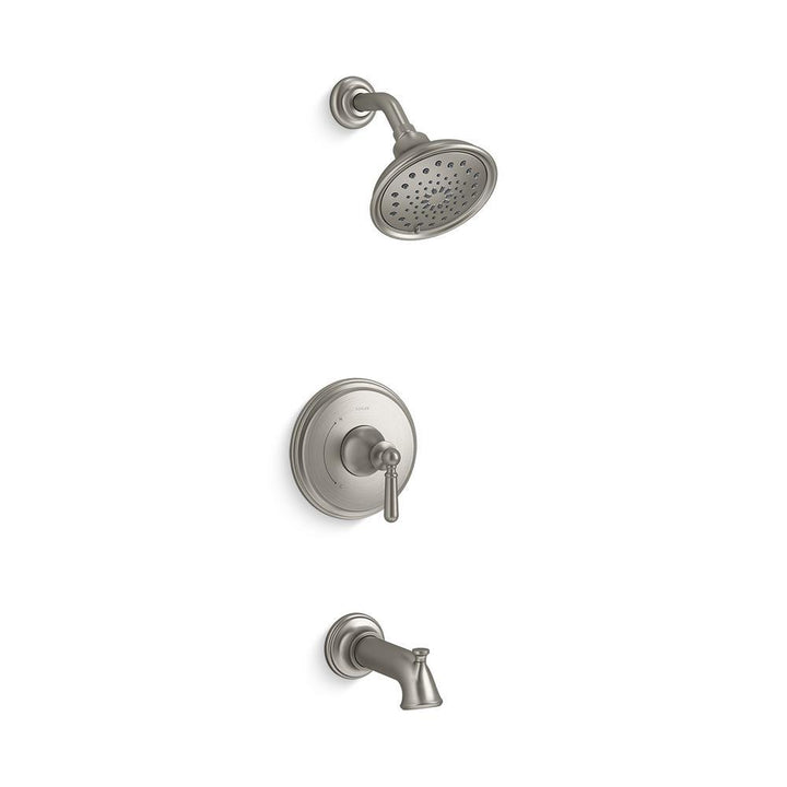 Capilano Single-Handle 3-Spray Tub and Shower Faucet in Vibrant Brushed Nickel (Valve Included) - Super Arbor