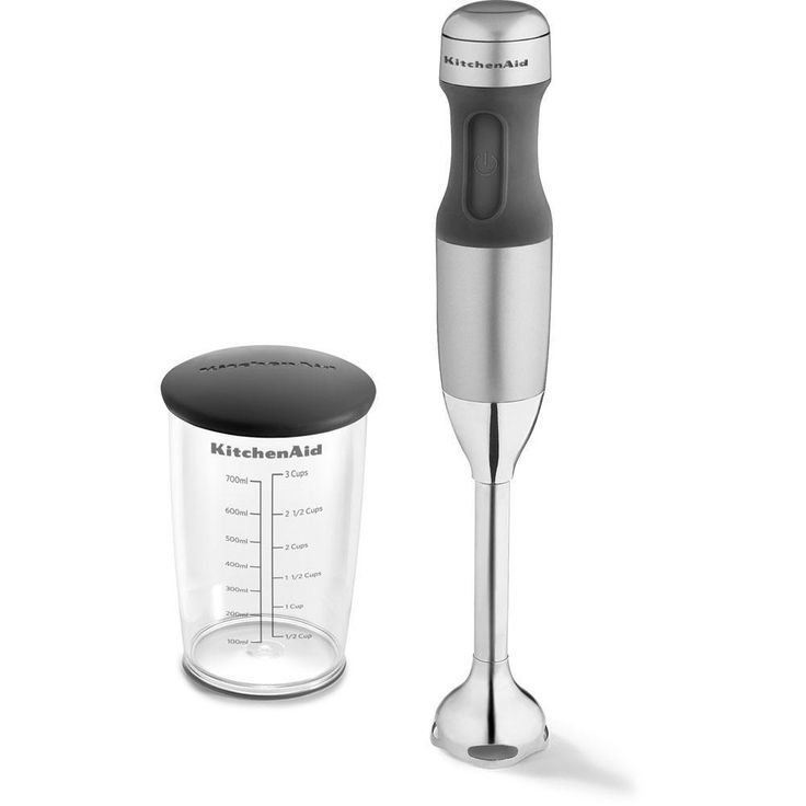 3-Speed Contour Silver Immersion Blender with Whisk and Chopper Attachments