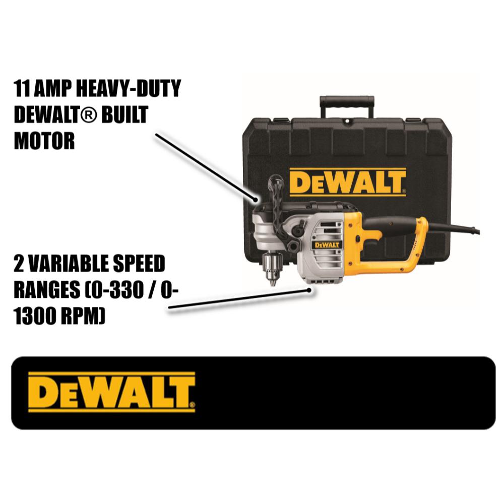 11 Amp 1/2 in. 13 mm Variable Speed Reversing Stud and Joist Drill Kit - Super Arbor