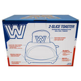 Blue WWE Retro Two-Slice Toaster -- 600 Watts