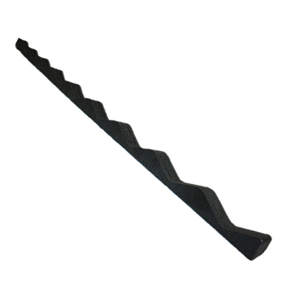 2 ft. Closure Strip Foam Corrugated Roof Accessory in Black