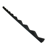 2 ft. Closure Strip Foam Corrugated Roof Accessory in Black