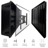 Waterproof Impact Resistant Outdoor Hard Shell TV Cover with TV Wall Mount Bracket - Super Arbor