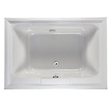 Town Square 5 ft. x 42 in. Center Drain Soaking Bathtub in Arctic White - Super Arbor