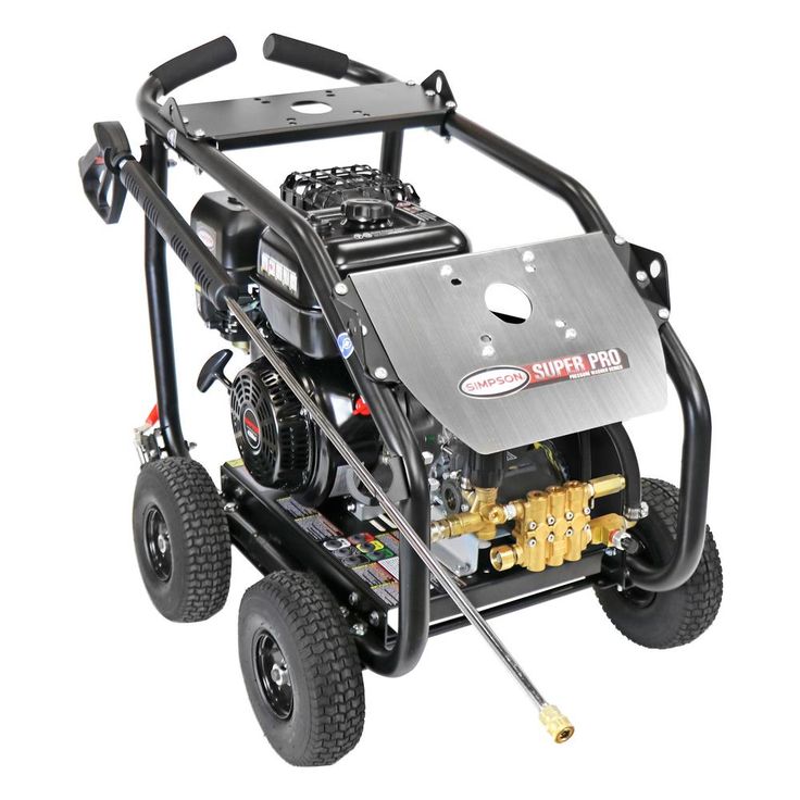 Simpson SuperPro Roll-Cage 4400 PSI at 4.0 GPM 420 cc with AAA Triplex Plunger Pump Cold Water Pressure Washer