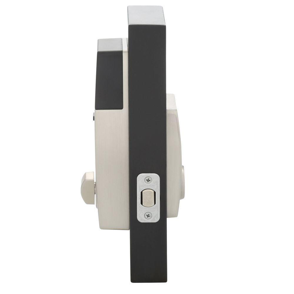 Century Satin Nickel Connect Smart Door Lock with Alarm - Super Arbor