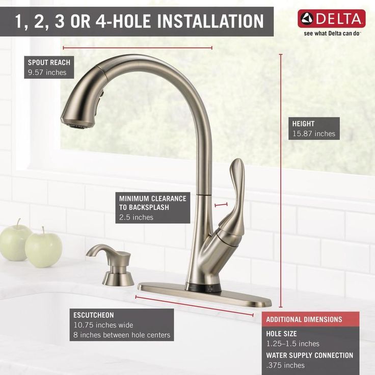 Delta Ashton Touch2O Stainless 1-Handle Deck-Mount Pull-Down Touch Kitchen Faucet (Deck Plate Included)