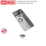 Undermount Stainless Steel 8 in. Single Bowl Bar Sink