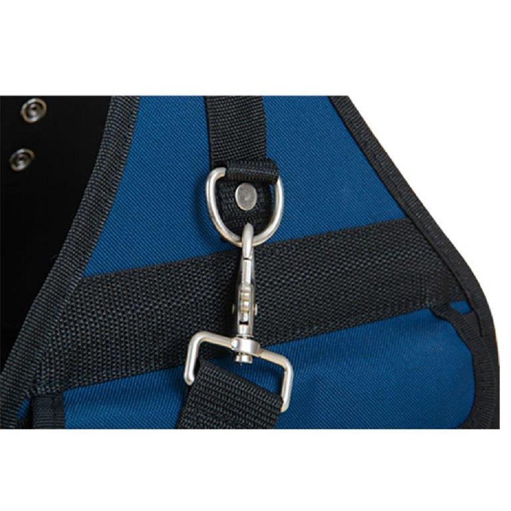 10 in. Open Electric Tool Bag in Black and Blue - Super Arbor