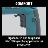6.6 Amp 3/4 in. Corded Hammer Drill with Torque Limiter Side Handle Depth Gauge Chuck Key Hard Case