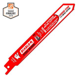 6 in. 20 Teeth per in. Steel Demon Carbide Strip Metal Cutting Reciprocating Blade - Super Arbor