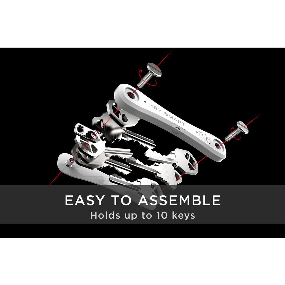 Pro Compact Multiple Key Holder with Tile Smart Location in Slate - Super Arbor