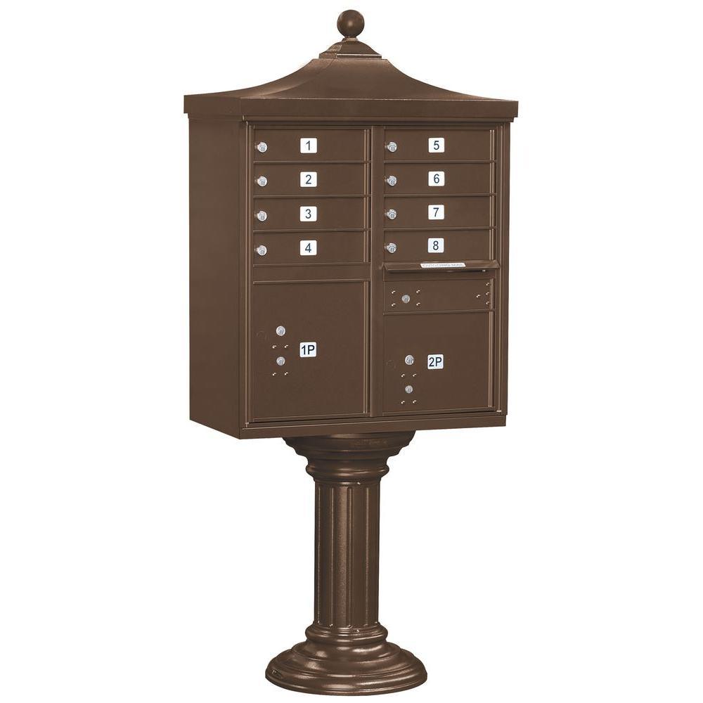 Regency Decorative 12-Compartment Post-Mount Cluster Box Unit - Super Arbor