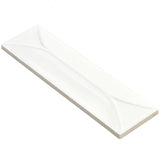 Bond Tile Roma 3D White 3 in. x 9 in. Polished Ceramic Subway Tile (40 Pieces 6.02 Sq. Ft. / Box)