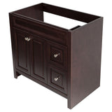 Brinkhill 36 in. W x 34 in. H x 22 in. D Bath Vanity Cabinet Only in Chocolate - Super Arbor