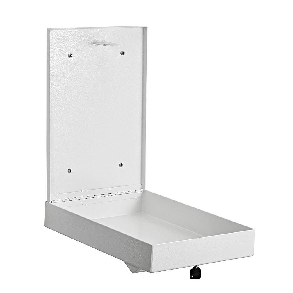 White Large Wall Mounted Weatherproof Steel Drop Box - Super Arbor