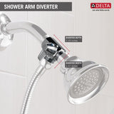 Delta 0.5-in Chrome Universal Shower Arm with Diverter