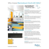 Forbo Flooring Systems Marmoleum Cinch Loc Seal Seashell 10-mm T x 12-in W x 36-in L Waterproof Tile Look Laminate Flooring (20.34-sq ft / Carton)