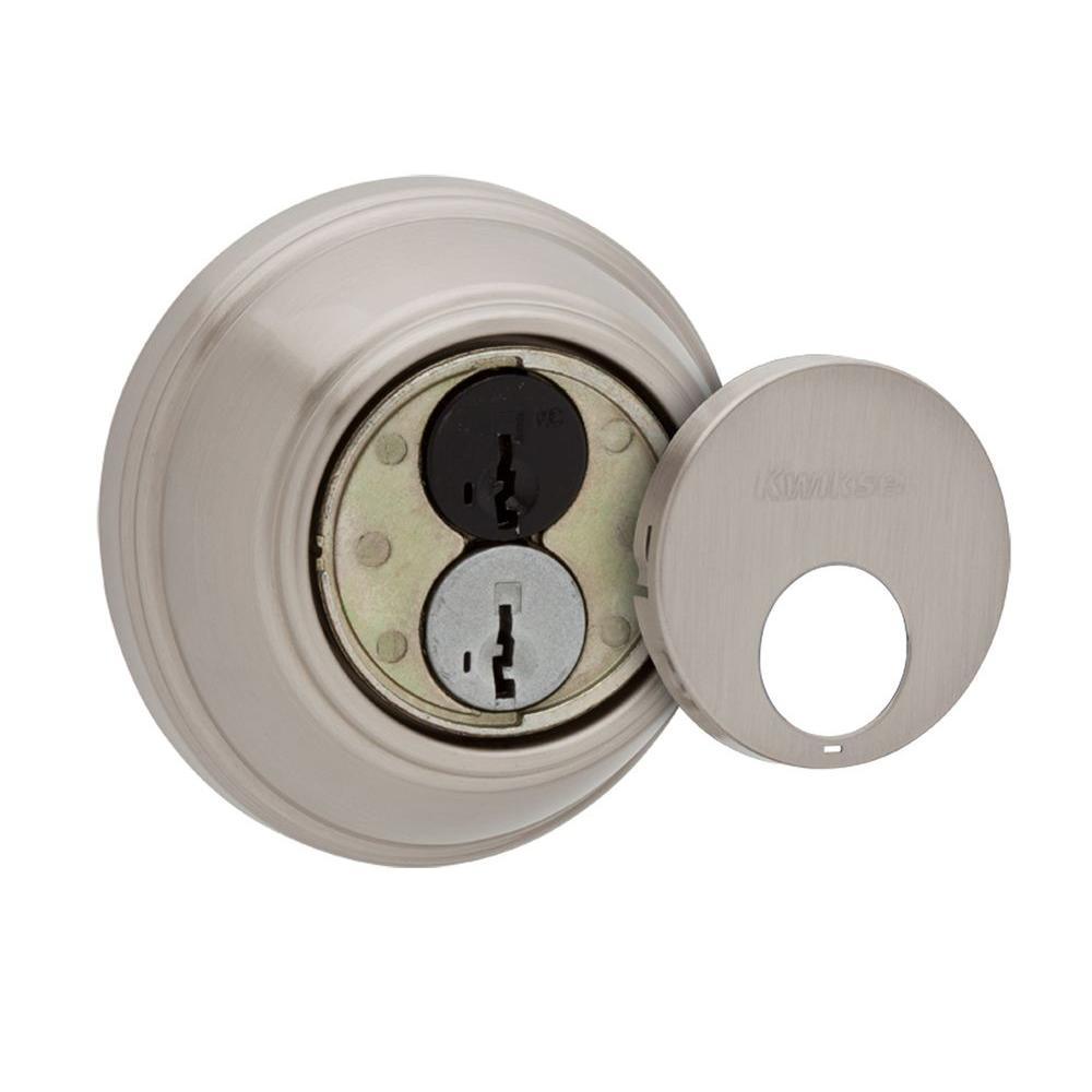 816 Series Satin Nickel Single Cylinder Key Control Deadbolt featuring SmartKey Security - Super Arbor