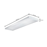 32-Watt 4-Light White Fluorescent Wraparound Flushmount Ceiling Light Fixture - Super Arbor