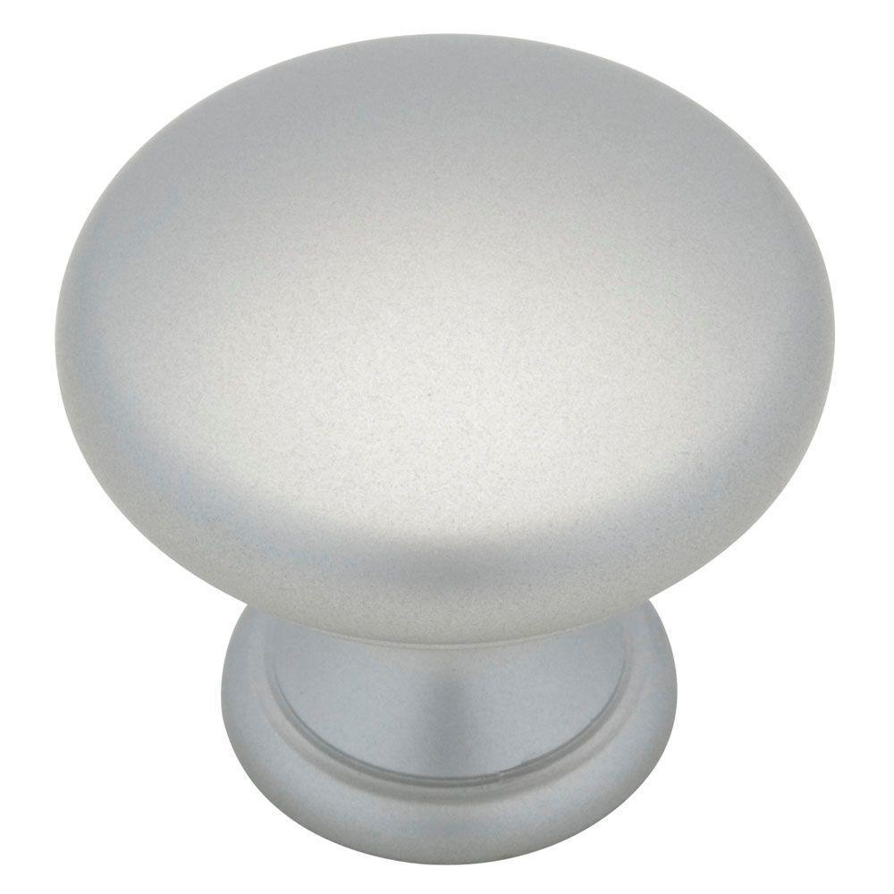 Classic 1-1/4 in. (32mm) Matte Black Hollow Round Cabinet Knob - Super Arbor