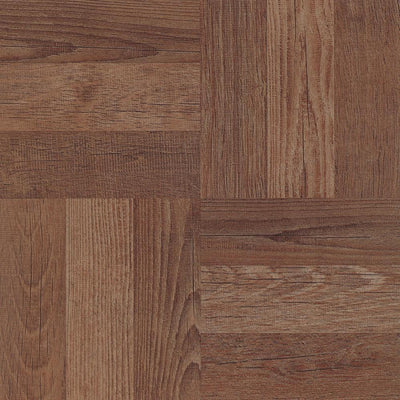 FloorPops Parquet 12 in. W x 12 in. L Peel and Stick Floor Vinyl Tiles (20 Tiles, 20 sq. ft. case) - Super Arbor