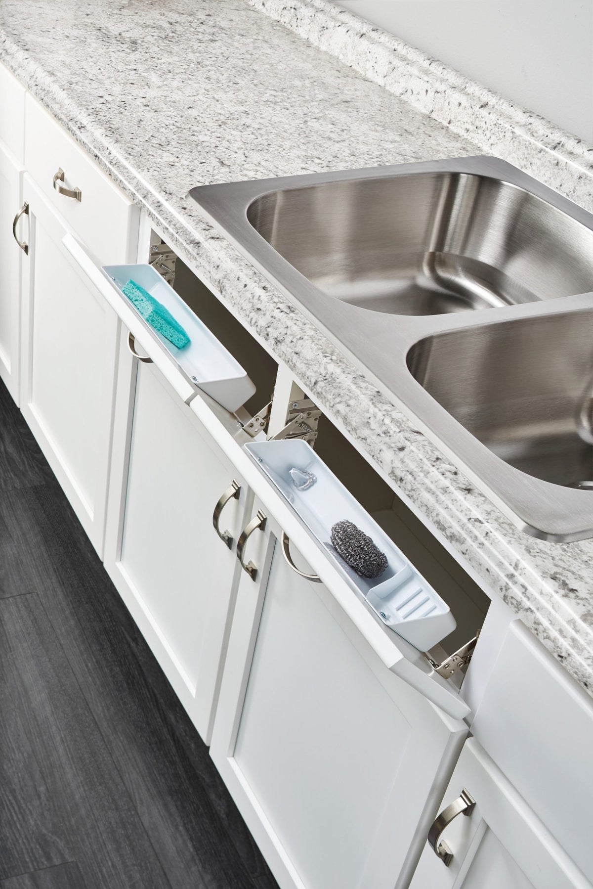 Rev-A-Shelf 11-in W x 3-in H 1-Tier Door/Wall Mount Plastic Tip-Out Tray