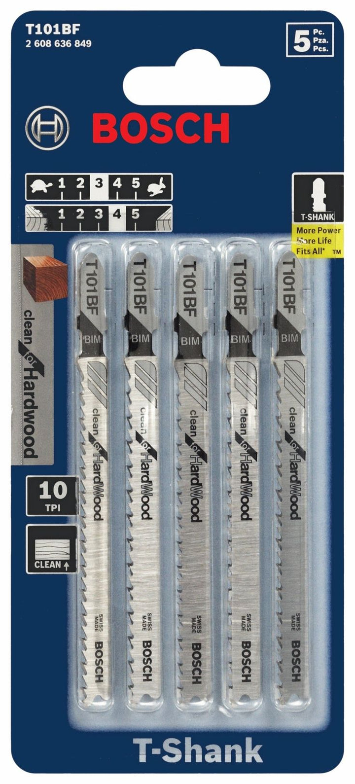 Bosch 5-Pack 4-in T-shank Bi-metal Jigsaw Blade