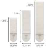 Assorted Sizes White Picture Hanging Strips Big Pack (8-Sets per Pack, 6-Sets per Pack, 4-Sets per Pack) - Super Arbor