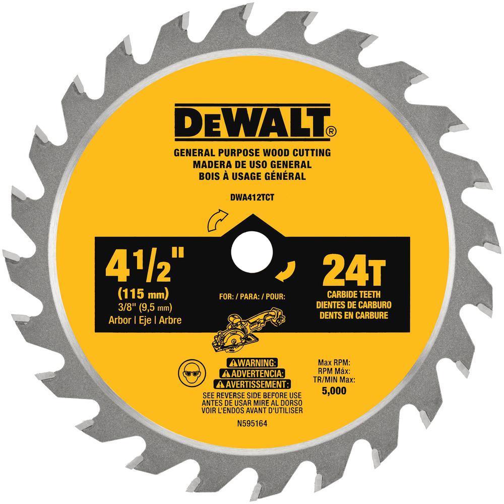 Atomic 4-1/2 in. 24-Tooth Circular Saw Blade (5-Pack) - Super Arbor