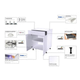 Cambridge 30-in W x 18-in H x 12-in D Glossy White Engineered Wood Door Wall Stock Cabinet