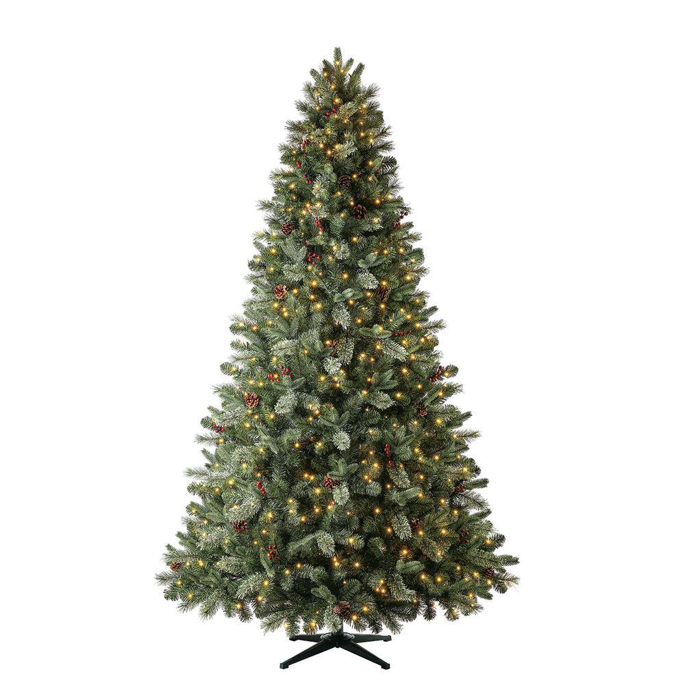9 ft Westwood Fir LED Pre-Lit Artificial Christmas Tree with 800 Warm White Micro Fairy Lights - Super Arbor