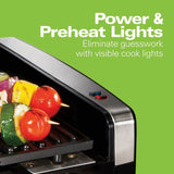 Searing Grill 118 in. Stainless Steel Indoor Grill with Non-Stick Plates