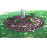 Valley View Industries 60 ft. L x 2 in. W x 3 in. H Light Brown Tall Resin Innovative Edge No Dig Edging with 9 in. Poly Stakes (30-Quantity) - Super Arbor