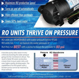 5-Stage 100 GPD Reverse Osmosis Water Filtration System with Booster Pump 3.2 Gallon Tank and Brushed Nickel Faucet