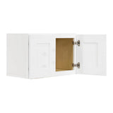 Lancaster Shaker Assembled 24x18x12 in. Wall Cabinet with 2 Doors No Shelf in White - Super Arbor