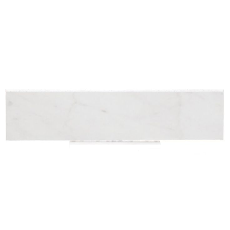 Style Selections Futuro White Porcelain Bullnose Tile (3-in x 12-in)