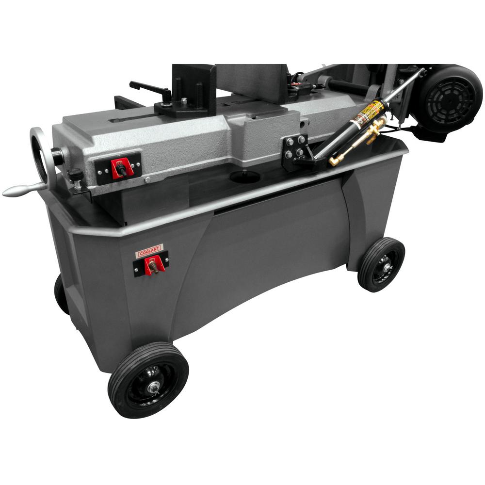 3/4 HP 7 in. x 12 in. Metalworking Horizontal and Vertical Band Saw with Closed Stand, 4-Speed, 115/230-Volt, HVBS-712 - Super Arbor