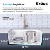 Bellucci 33in. CeramTek Granite/Quartz Composite Farmhouse ApronFront Single Bowl Kitchen Sink w/ Cutting Board in White - Super Arbor