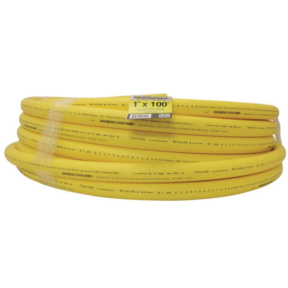 3/4 in. IPS x 100 ft. DR 11 Underground Yellow Polyethylene Gas Pipe - Super Arbor