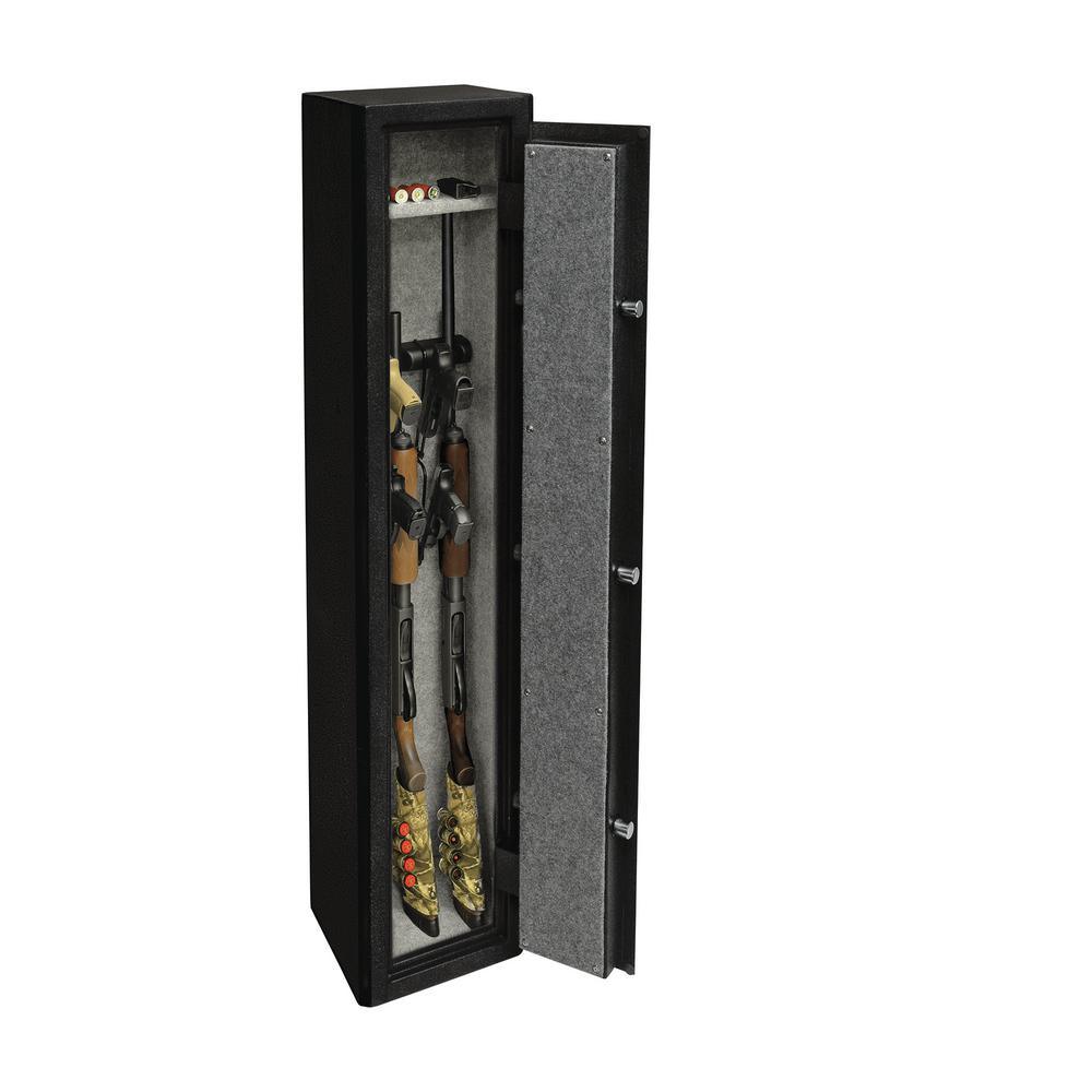 Home Defense Stand-Up Safe with Electronic Lock - Black Granite - Super Arbor