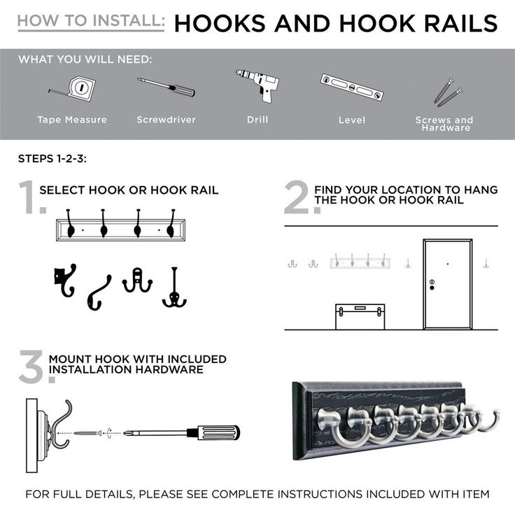 15.85 in. Bark and Satin Nickel Heavy-Duty Coat and Hat Hook Rack