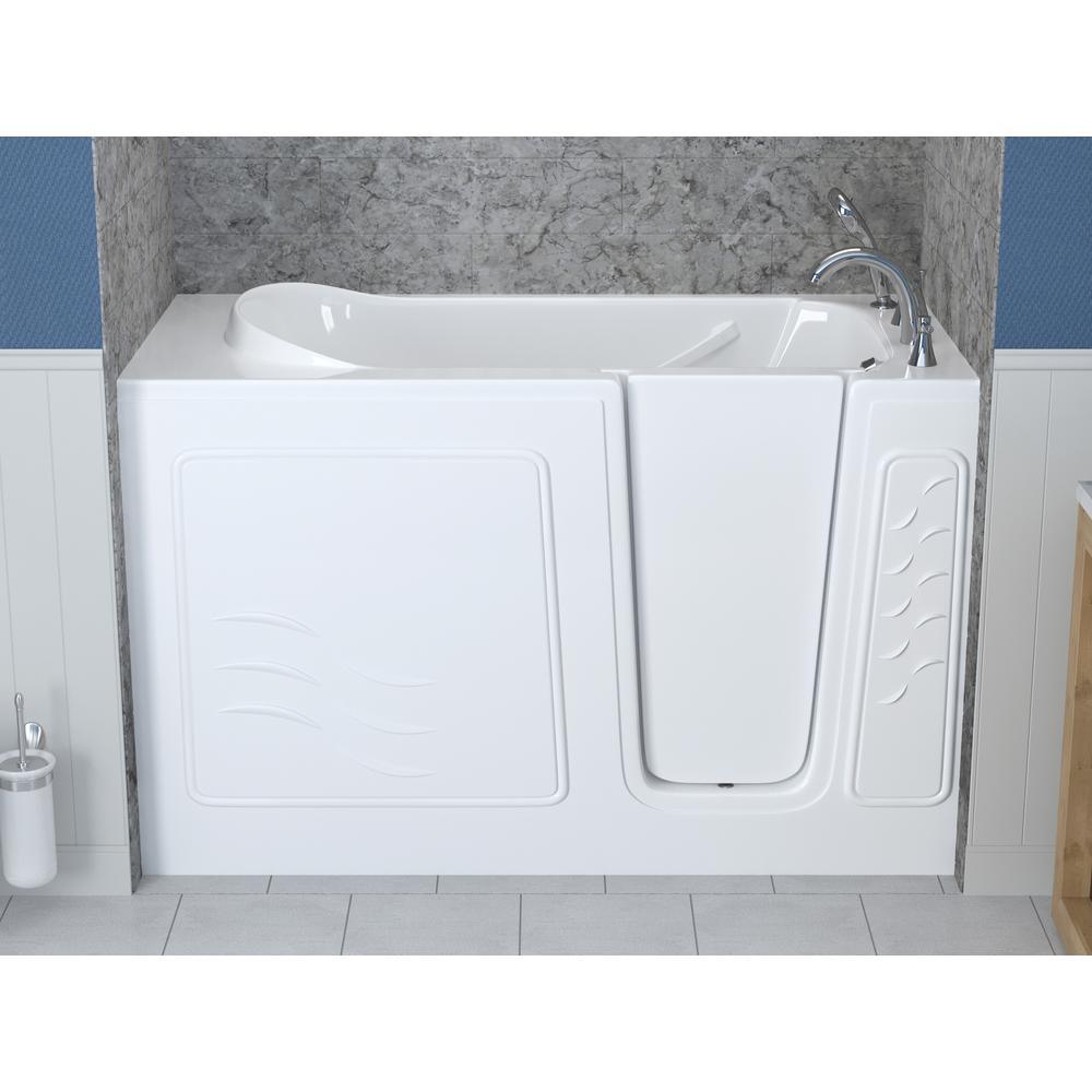 HD Series 30 in. x 60 in. Right Drain Quick Fill Walk-In Soaking Bathtub in White - Super Arbor
