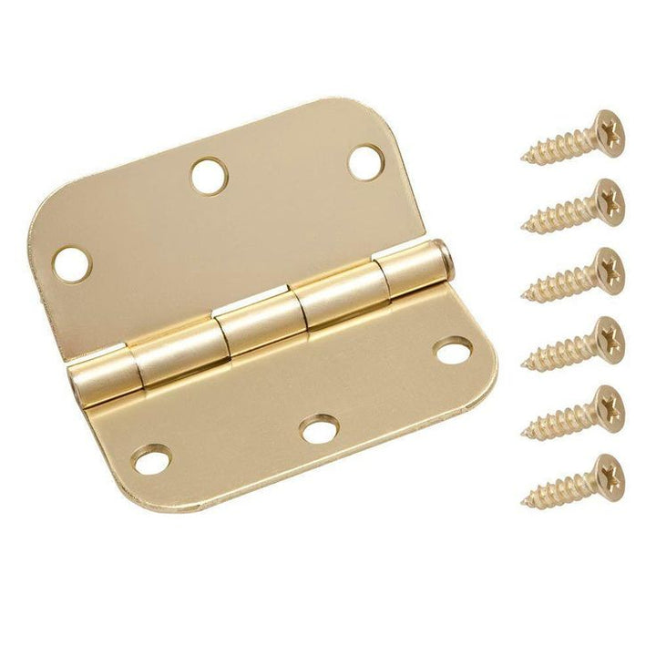 3 in. Satin Brass 5/8 in. Radius Door Hinge