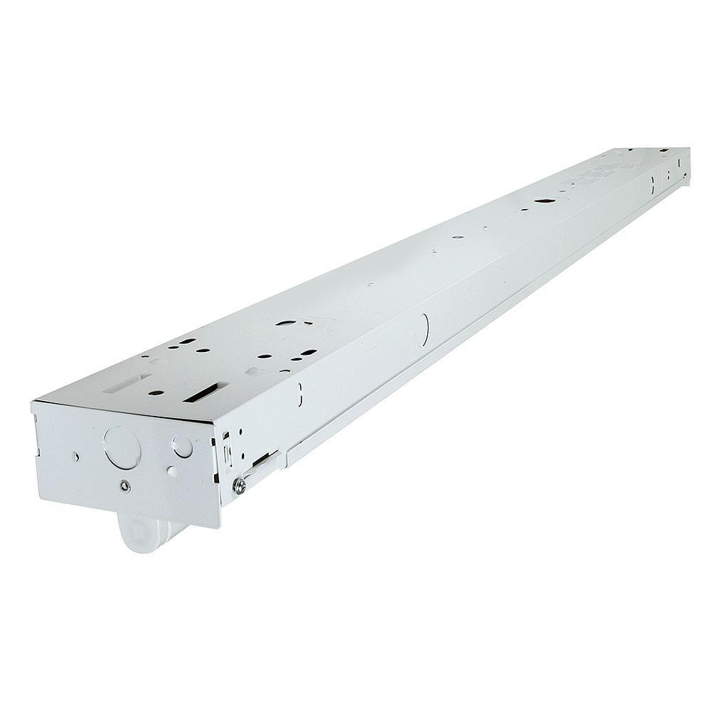 4 ft. 26-Watt 1-Light White Strip Light Fixture T8 Industrial LED with 3250 Lumens DLC Flex Tube 120-Volt-277-Volt 3500K - Super Arbor