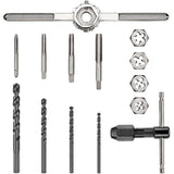 Fractional Tap and Large Hexagon Die Set (14-Piece) - Super Arbor
