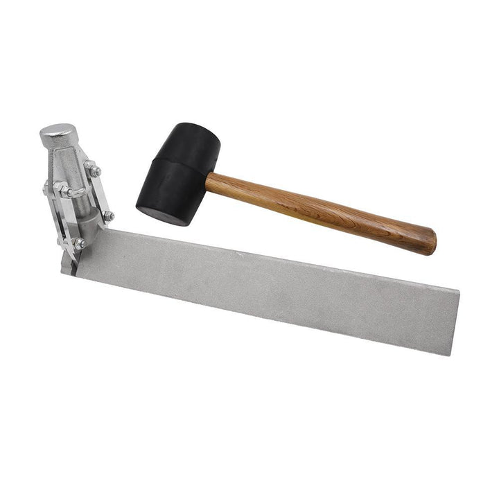1-1/4 in. Steel Corner Bead Tool with 24 oz. Rubber Mallet - Super Arbor