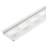 2.75 in. x 2.5 in. Rectangular White Wildlife Guard Aluminum Soffit Vent - Super Arbor