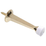 3 in. Brass Square Rigid Door Stop (10-Pack)