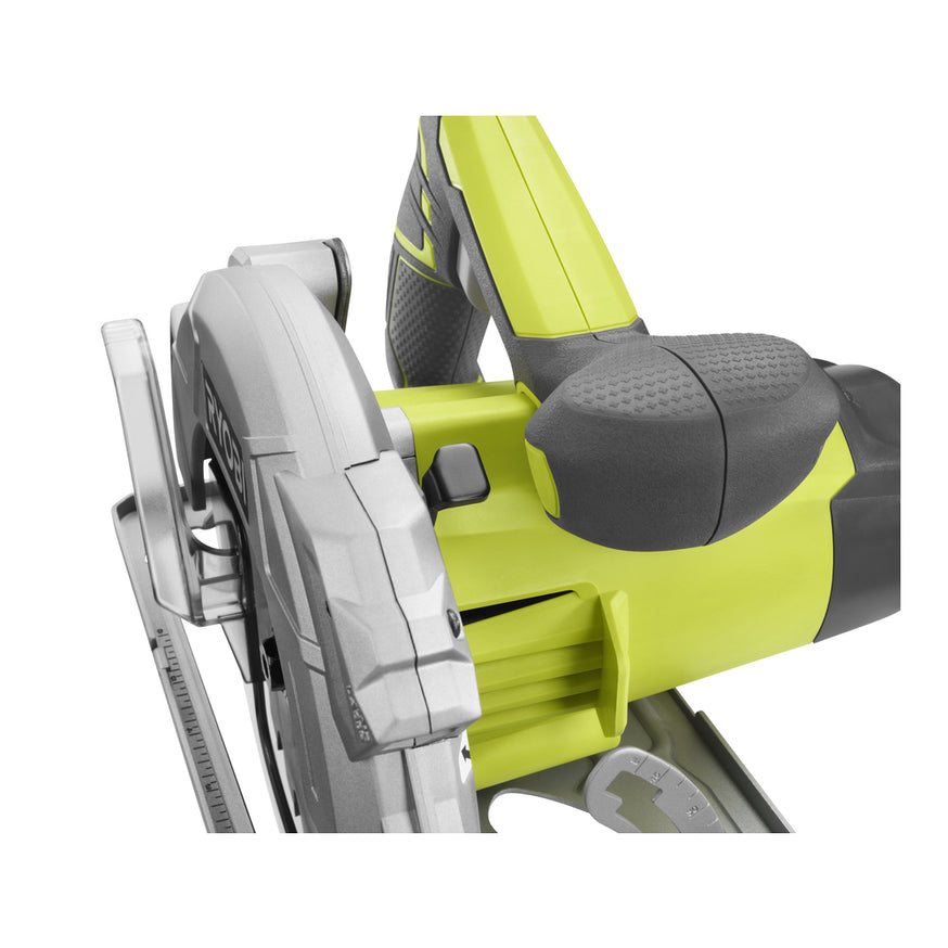 RYOBI 15 Amp Corded 7-1/4 in. Circular Saw with EXACTLINE Laser, 24T Carbide Blade, Edge Guide & Bag